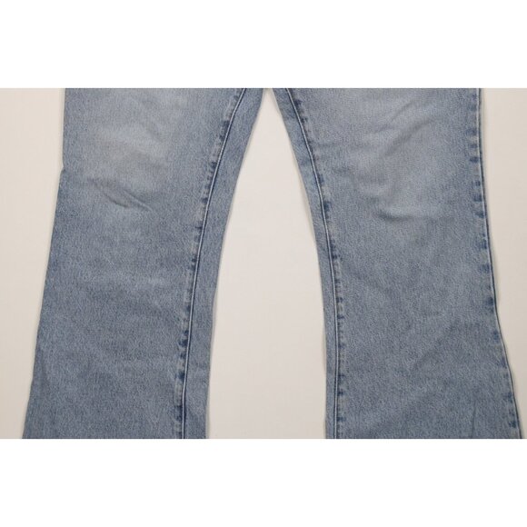 Vtg 90s Y2K Abercrombie & Fitch Womens 12 Babydoll Boy Flare Wide Leg Jeans USA - Picture 3 of 15